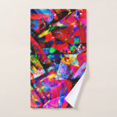 Kleurig abstract ontwerp bad handdoek (Handdoek)