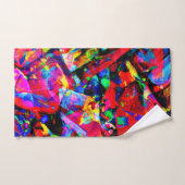 Kleurig abstract ontwerp bad handdoek (Handdoek)