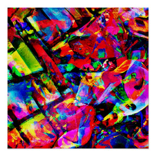 Kleurig abstract ontwerp perfect poster (Voorkant)