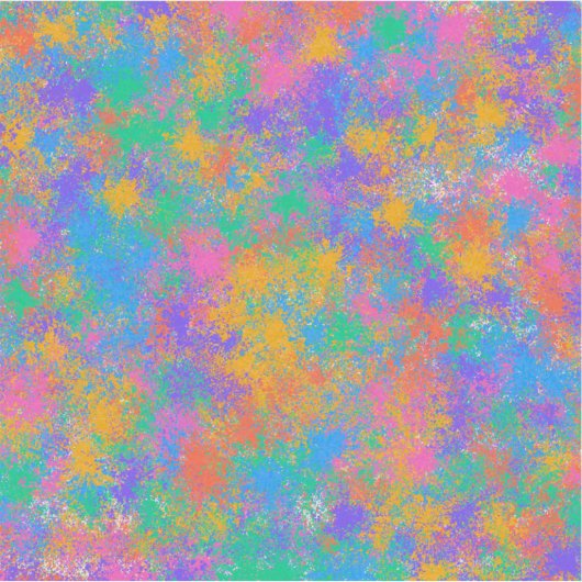 Kleurig abstract ontwerp sticker (Voorkant)