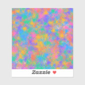 Kleurig abstract ontwerp sticker (Vel)