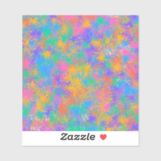 Kleurig abstract ontwerp sticker (Vel)