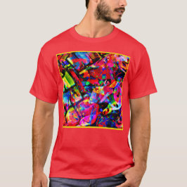 Kleurig abstract ontwerp t-shirt