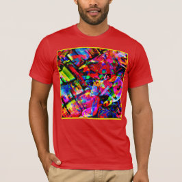Kleurig abstract ontwerp t-shirt