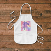 Kleurig abstract paard kinder schort