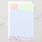 Kleurig abstract papier voor kantoorbenodigdheden (Voorkant / Achterkant)