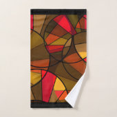 Kleurig abstract patroon bad handdoek (Handdoek)