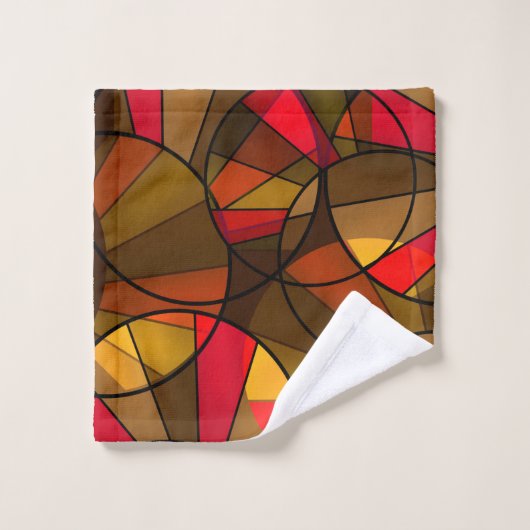Kleurig abstract patroon bad handdoek (Wasdoekje)
