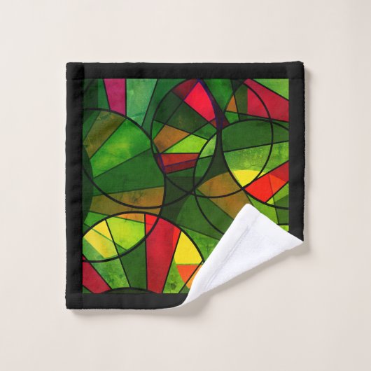 Kleurig abstract patroon bad handdoek (Wasdoekje)