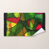 Kleurig abstract patroon bad handdoek (Handdoek)