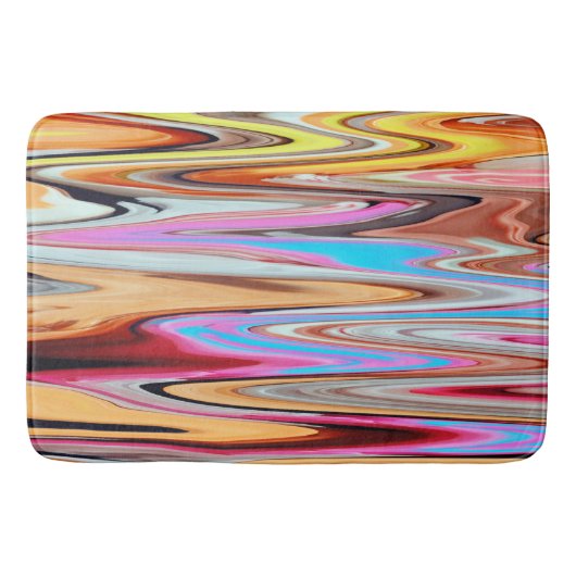 Kleurig abstract patroon badmat (Voorkant)