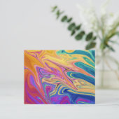Kleurig abstract patroon briefkaart (Staand voorkant)