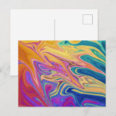 Kleurig abstract patroon briefkaart (Voorkant / Achterkant)