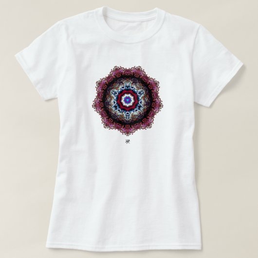 Kleurig abstract patroon (buitenaards oog) t-shirt (Design voorkant)
