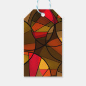 Kleurig abstract patroon cadeaulabel (Voorkant)