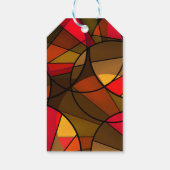 Kleurig abstract patroon cadeaulabel (Achterkant)