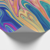 Kleurig abstract patroon cadeaupapier (Hoek)