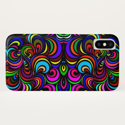 Kleurig abstract patroon Case-Mate iPhone case (Achterkant (horizontaal))