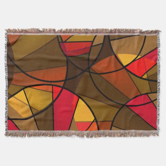 Kleurig abstract patroon deken (Voorkant)