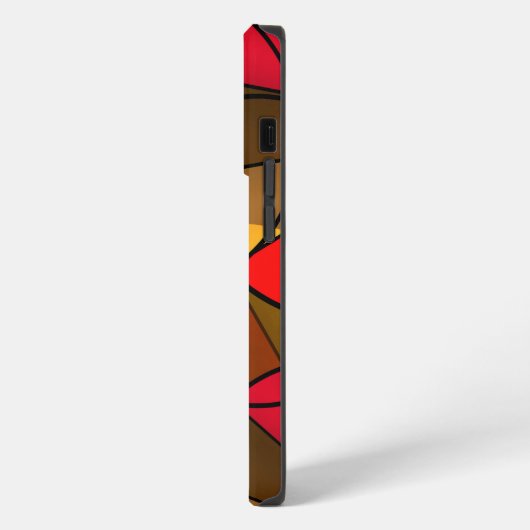 Kleurig abstract patroon iPhone hoesje (Linkerkant)