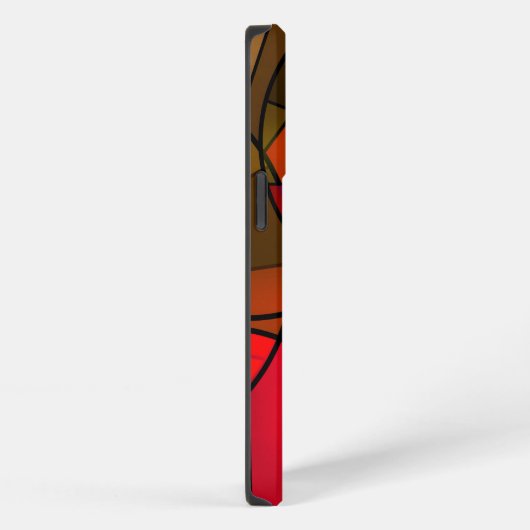 Kleurig abstract patroon iPhone hoesje (Rechterkant)