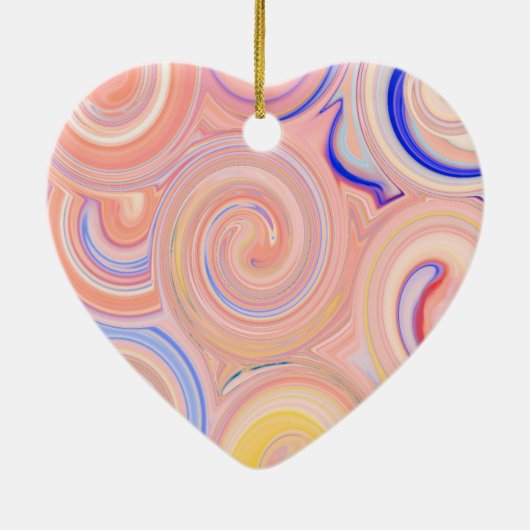 Kleurig abstract patroon keramisch ornament (Achterkant)