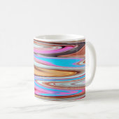 Kleurig abstract patroon koffiemok (Voorkant rechts)