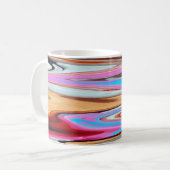 Kleurig abstract patroon koffiemok (Voorkant links)