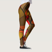 Kleurig abstract patroon leggings (Rechts)
