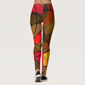 Kleurig abstract patroon leggings (Achterkant)