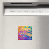 Kleurig abstract patroon magneet (Insitu (Vaatwasser))