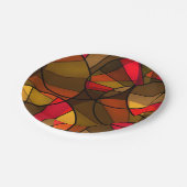 Kleurig abstract patroon papieren bordje (Gekanteld)