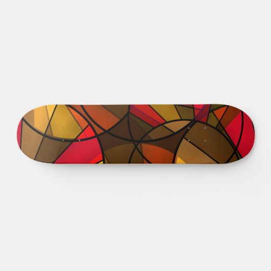 Kleurig abstract patroon persoonlijk skateboard (Horizontaal)