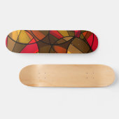 Kleurig abstract patroon persoonlijk skateboard (Horizontaal)