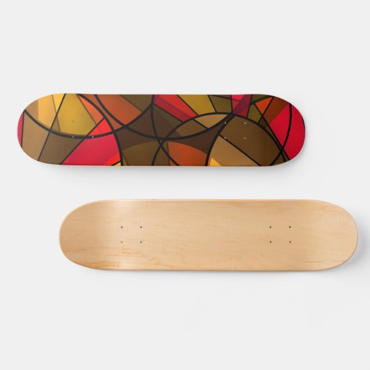 Kleurig abstract patroon persoonlijk skateboard (Horizontaal)