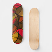 Kleurig abstract patroon persoonlijk skateboard (Voorkant)
