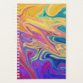 Kleurig abstract patroon planner (Voorkant)