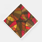 Kleurig abstract patroon servet (Hoek)