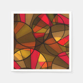 Kleurig abstract patroon servet (Voorkant)