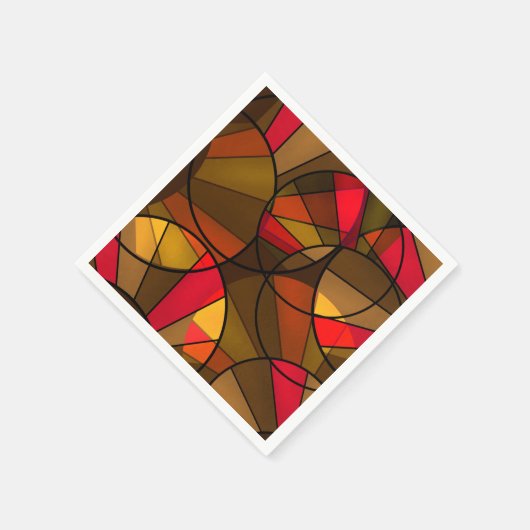 Kleurig abstract patroon servet (Hoek)