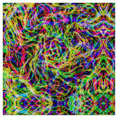 Kleurig abstract patroon stof (Close Up)