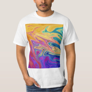 Kleurig abstract patroon t-shirt