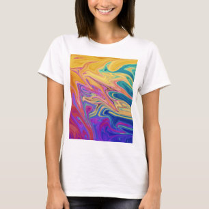 Kleurig abstract patroon t-shirt