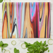 Kleurig abstract patroon theedoek (Gevouwen)