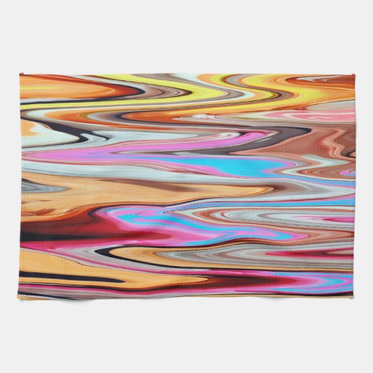 Kleurig abstract patroon theedoek (Horizontaal)