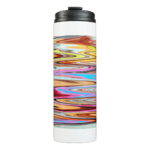 Kleurig abstract patroon thermosbeker