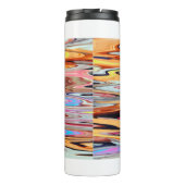 Kleurig abstract patroon thermosbeker (Achterkant)