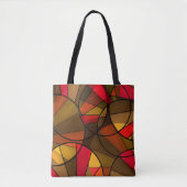 Kleurig abstract patroon tote bag (Voorkant)