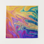 Kleurig abstract patroon wandkleed (Voorkant)