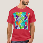 Kleurig Abstract patroonontwerp T-shirt (Voorkant)